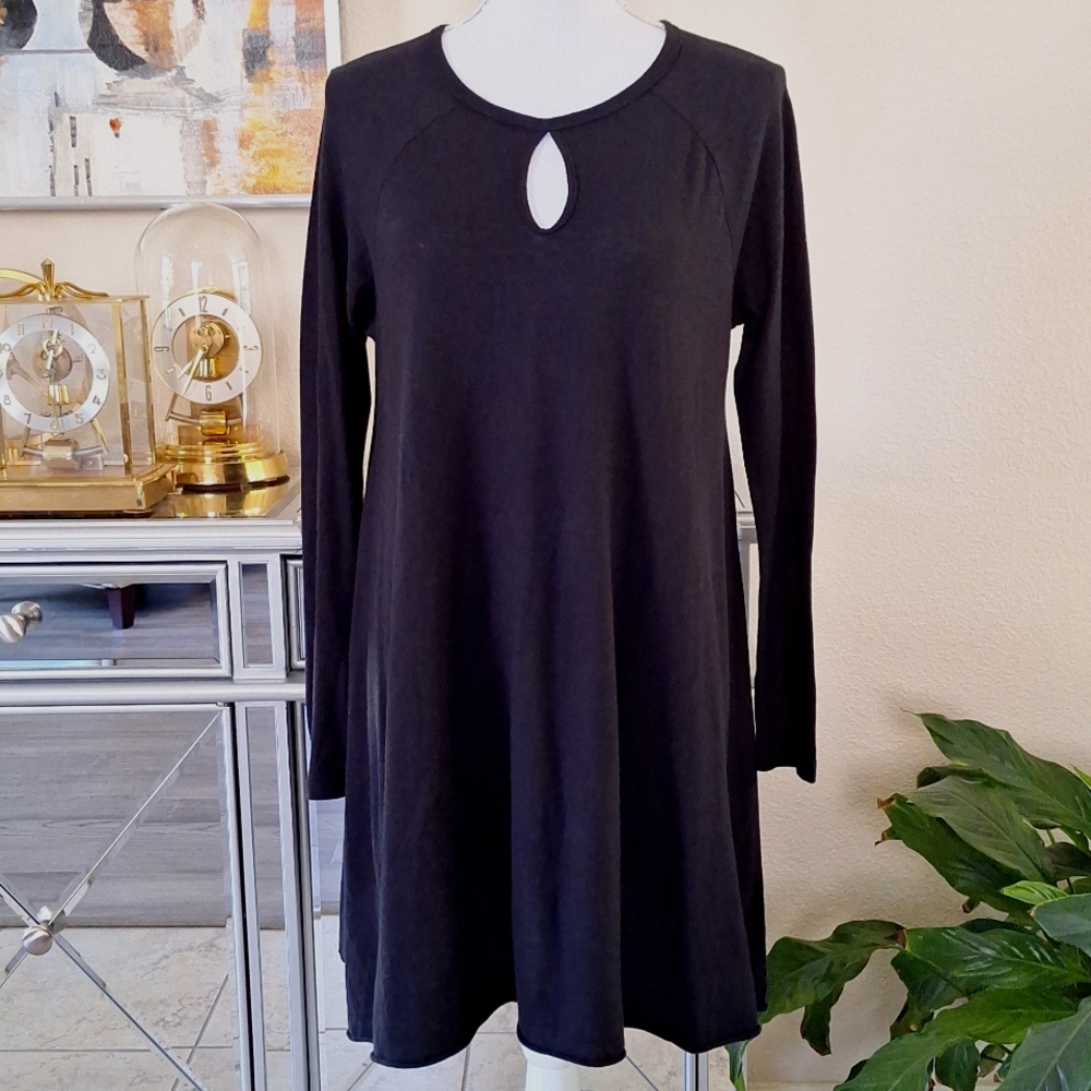 NWOT Free People Black Oversized Mini Dress S